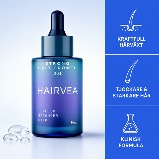 Hairvea hårserum – kraftfull hårväxt, tjockare och starkare hår, klinisk formula